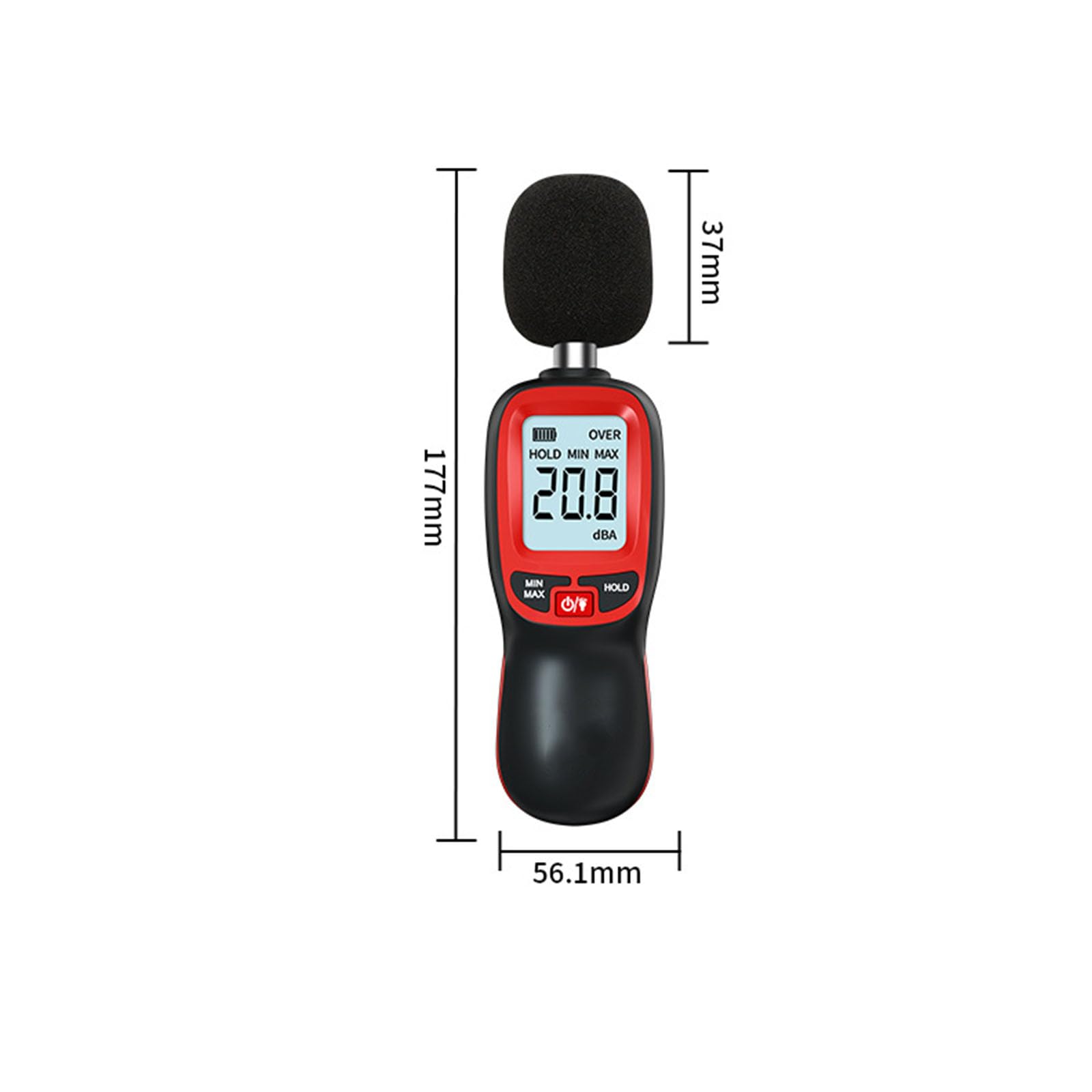 Tester portatile decibel rumore con tecnologia avanzata per uso interno esterno Misuratore rumore compatto da 30 a 130 dBA