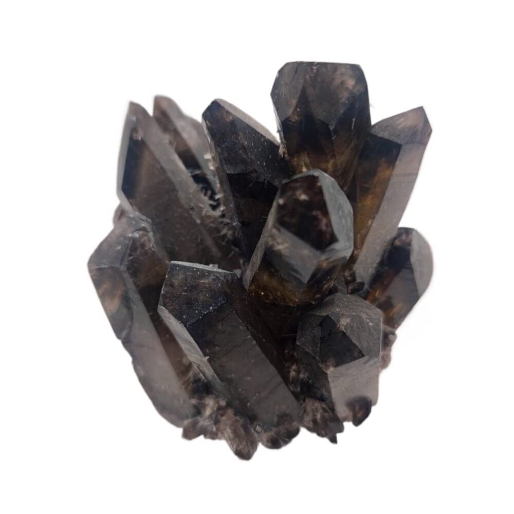 KJEBVHIRS Tea Color Tibetan Ghost Phantom Quartz Crystal Cluster Ornaments (Size : 600-700g)