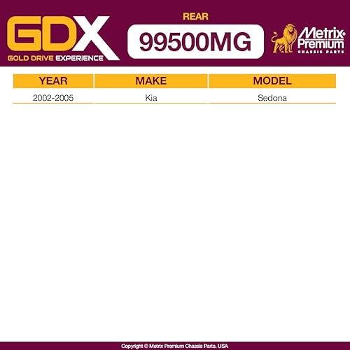 Miniatura 4 de Metrix Premium GDX - Juego de 2 barras estabilizadoras delanteras K700527  K5342 para 05-09 Buick Allure, 05-09 LaCrosse, 02-07 Rendezvous, 97-04