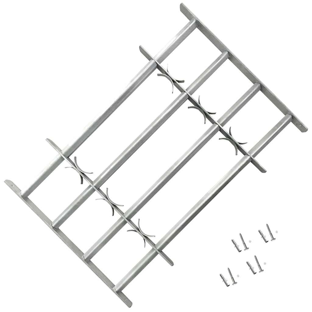 Rejilla de ventana ajustable con 4 barras transversales 700-1050 mm