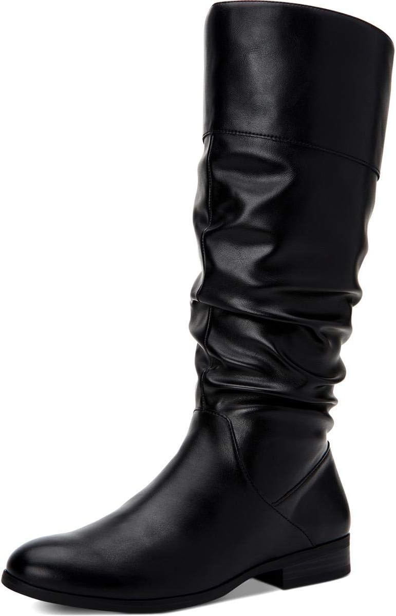 Womens Kelimae Faux Leather Knee-High Boots Black 9.5 Medium (B,M)