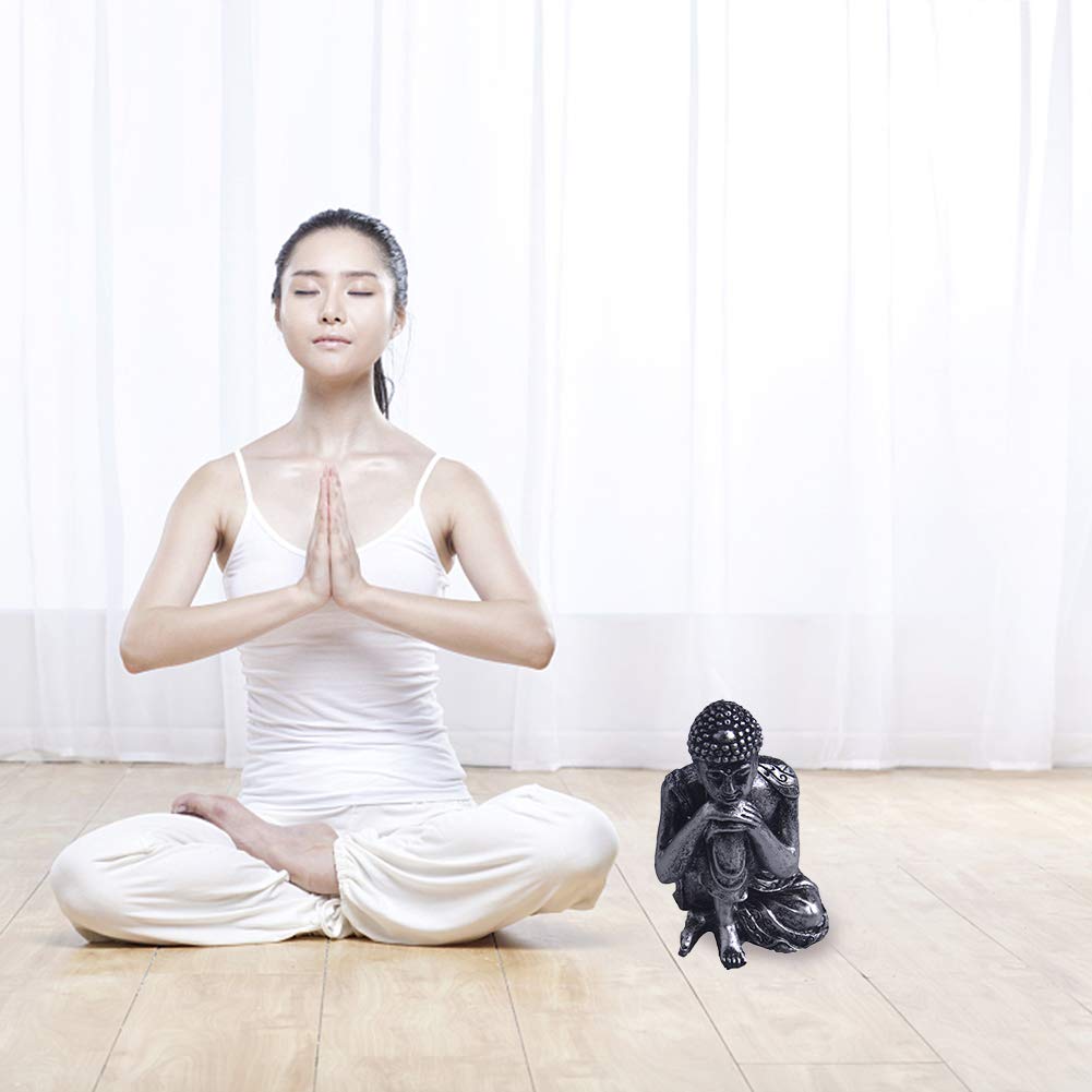 Buddha Figur Sitzend Aus Harz – Feng Shui Deko, Handbemalt, Für Garten & Wohnung, Meditation & Harmonie
