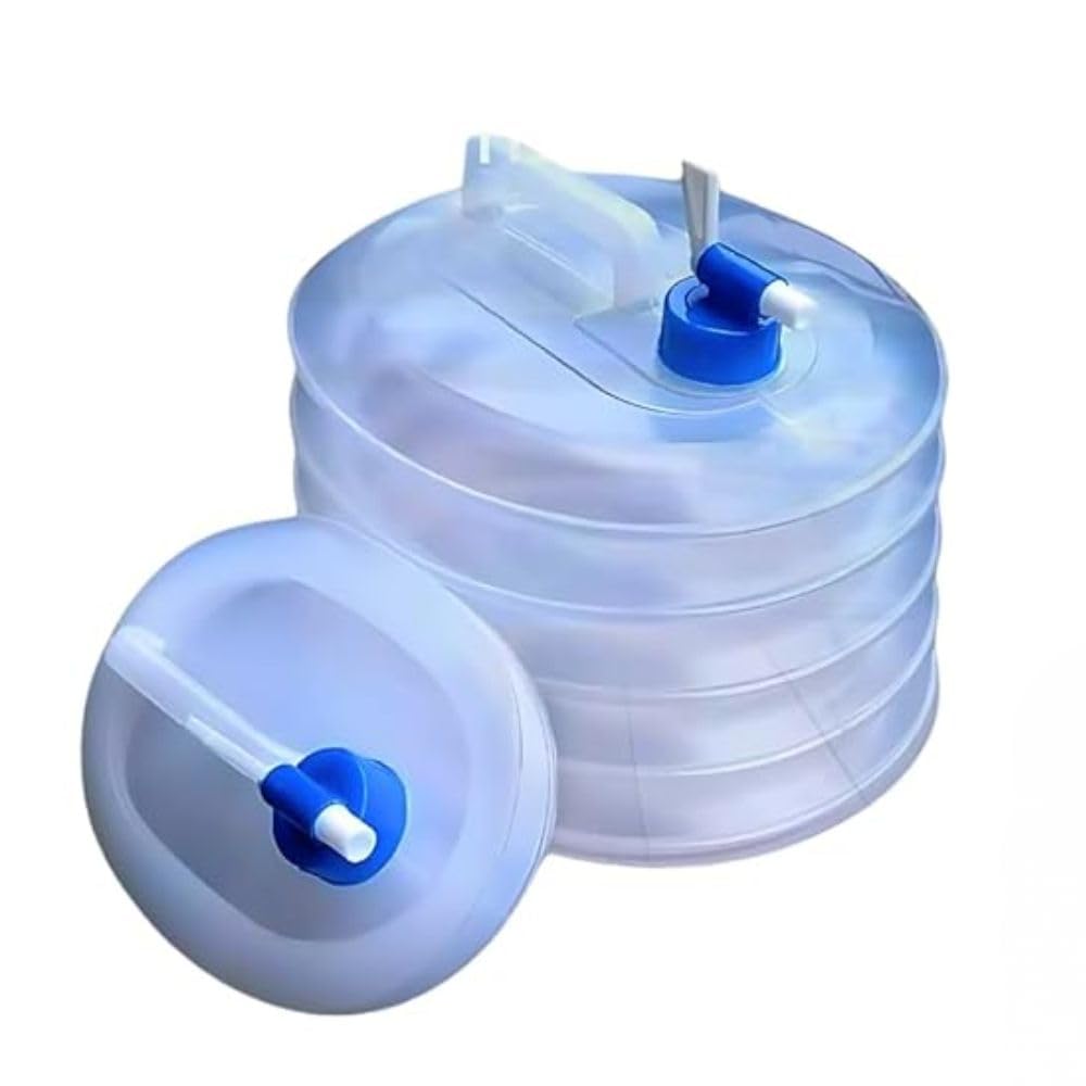 Drumstone (𝐒𝐩𝐞𝐜𝐢𝐚𝐥 𝟏𝟓 𝐘𝐞𝐚𝐫𝐬 𝐖𝐚𝐫𝐫𝐚𝐧𝐭𝐲) 5L Collapsible Water Container with Tap, Foldable Water Storage Jug for Camping, Hiking, Travel, Emergency, Outdoor Use – Leakproof,-picture-36