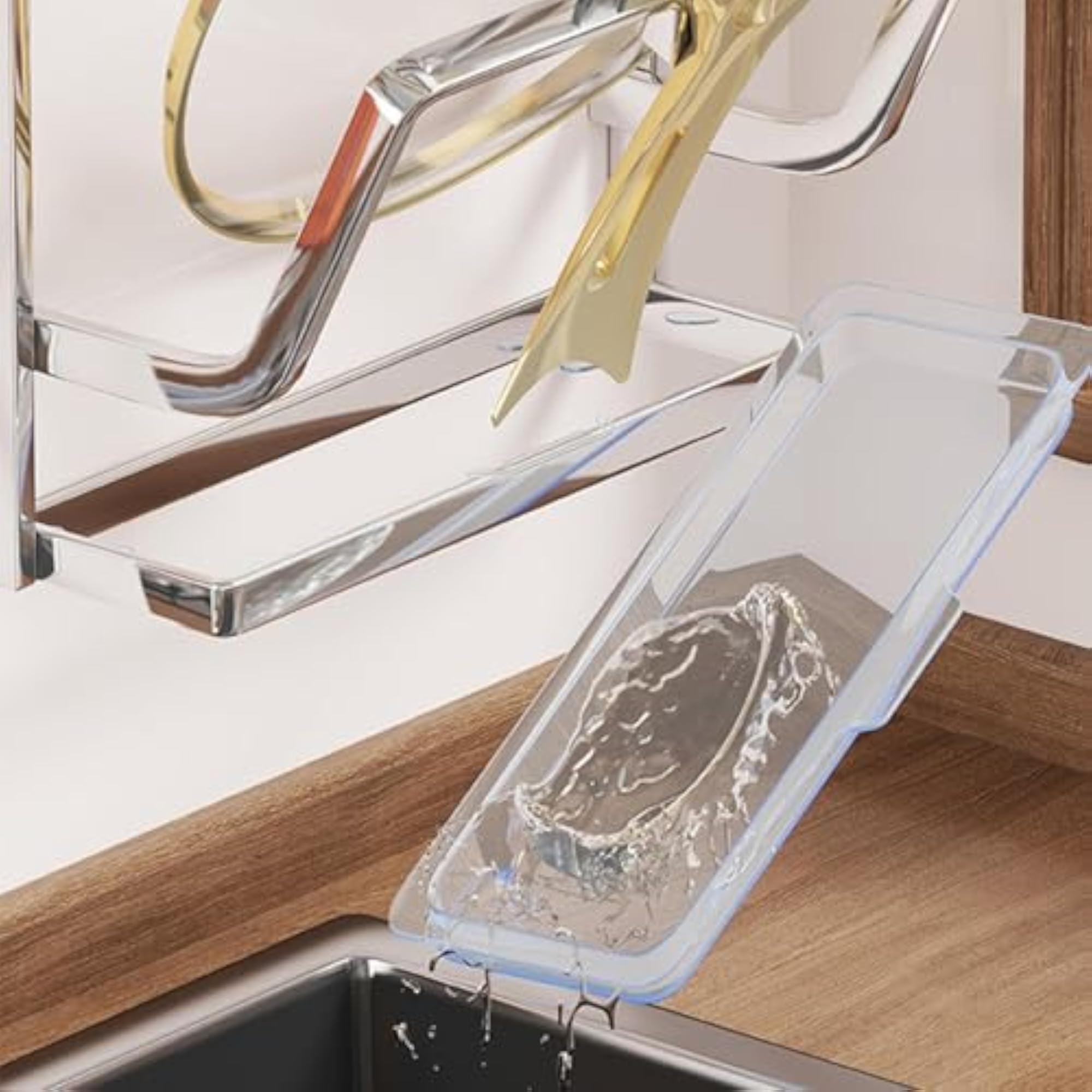 3 Tier Pots Pan Lids Rack Cutting Board Rack
