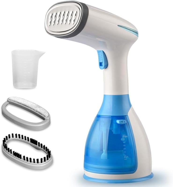 Handheld Garment Steamer, 1500W Portable Fabric Steamer, 9.47oz Large Removable Water Tank, 3 Steam Modes, 30-Second Fast Heating, for Home, Travel, Office
