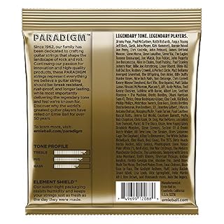 Ernie Ball Paradigm Cordes légères Bronze 80/20, pour guitare acoustique, calibre 11-52 - Les Beatles, Paul McCartney, John Lennon, RIngo Starr, George Harrison Ernie Ball Paradigm Cordes légères Bronze 80/20, pour guitare acoustique, calibre 11-52 – Image 2