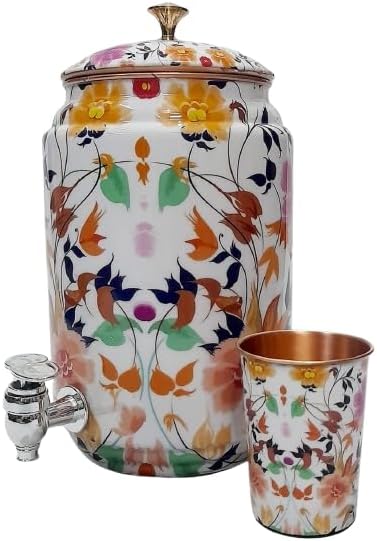 Miniatura 5 de ORNATE INTERNATIONAL - Enfriador de agua de 5 litros con soporte para cocina, dispensador de agua, dispensador de agua de 5 litros y vidrio, con