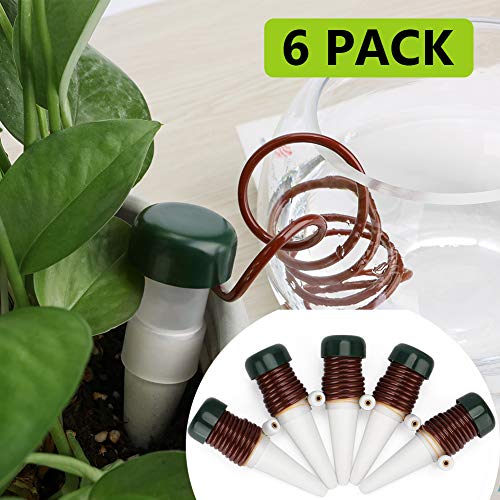 Self-Watering Stakes Automatic Plant Drip Irrigation Vacation Garden Watering System Devices 6 Packs (6 pcs)