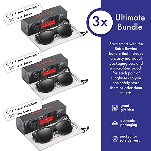 Retro Rewind Classic Polarized Sunglasses for Men Women UV400 Stylish Trendy Unisex Sun Glasses2