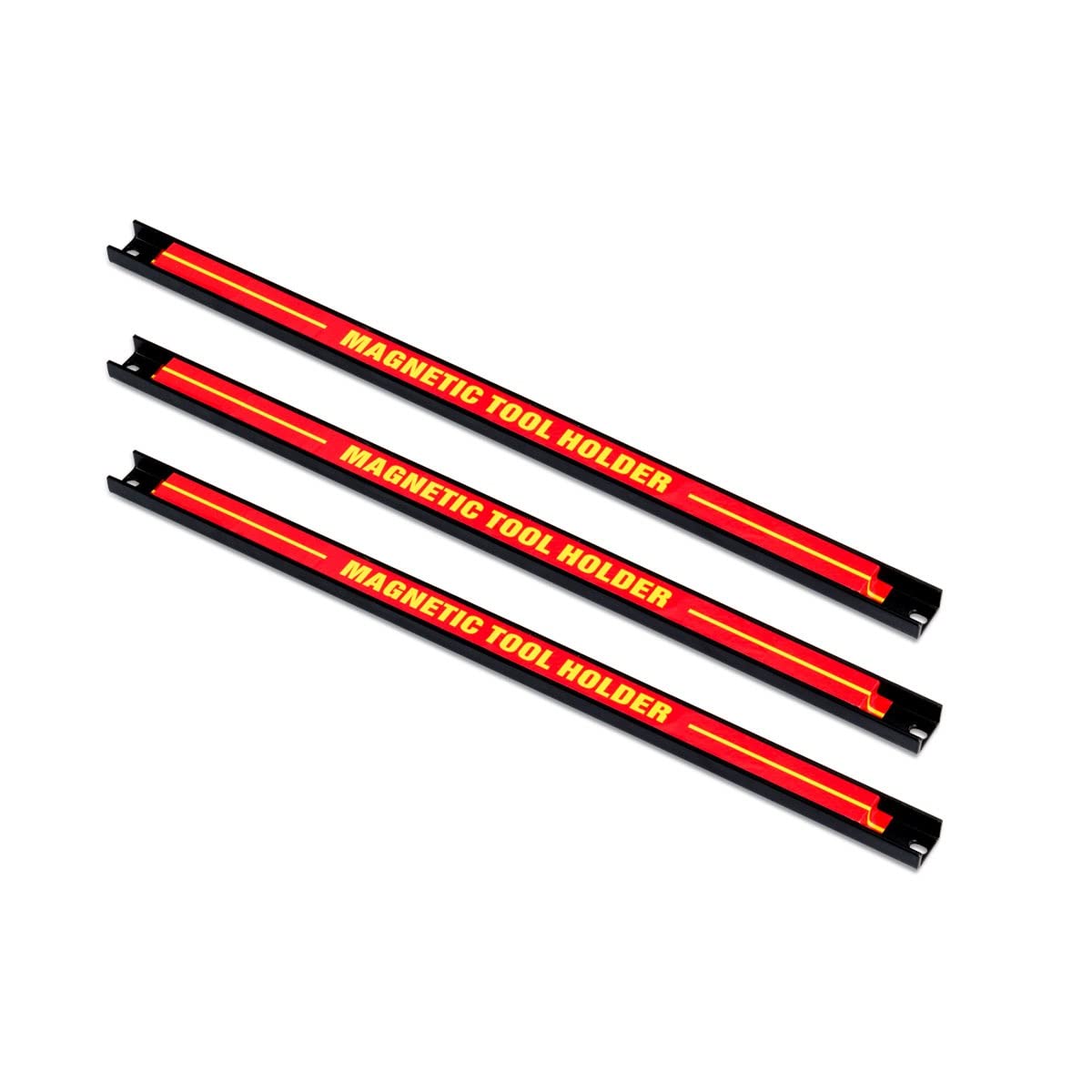 GIANTEX 3 Imanes para Herramientas de 46 cm, Barras Magnéticas de Acero para Herramientos, Organizador de Pared Magnético, Cada Tira Carga hasta 10 kg