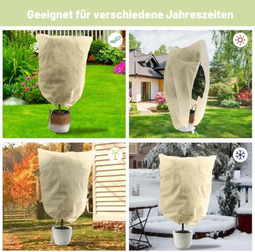 1pc Winterschutz für Pflanzen, 250x360 cm Winterschutz Kübelpflanzensack – Ansicht 7