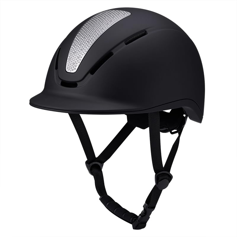 Horse Riding Helmet for Kids Youth: Adjustable Equestrian Helmet with Ventilation for Boys & Girls (Ages 6+) - Lightweight Safety Headgear for Schooling & Outdoor Riding (Fits 20.8-22.8 / 53-58cm)