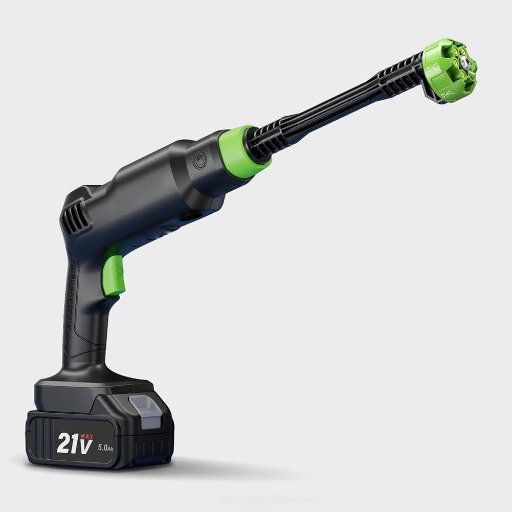 Idropulitrice portatile, idropulitrice senza fili, idropulitrice ad alta pressione, pistola ad acqua ricaricabile, spruzzatore leggero per auto, patio, giardino