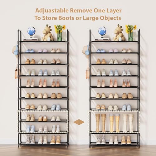 Metal Shoe Rack Organizer for Entryway and Closet (70.86*23.62*11.8inch)