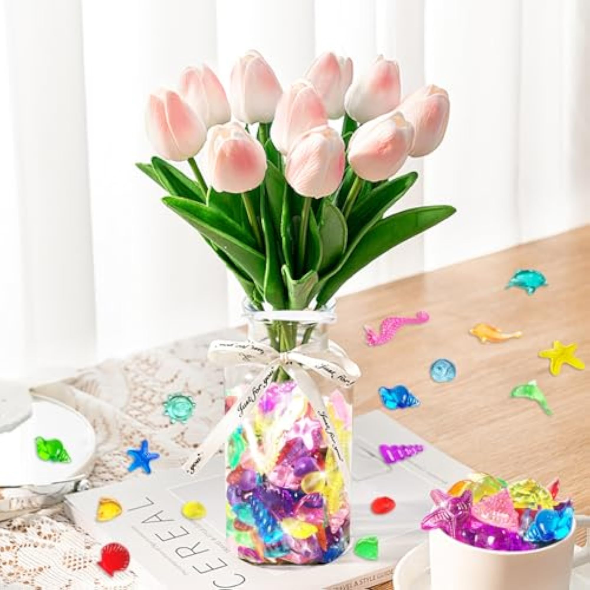 100+ Pcs Sensory Bin Filler Diving Gem Pool Toys