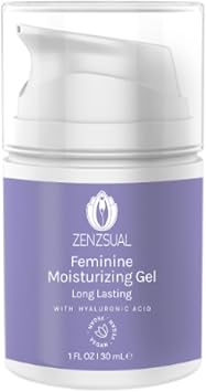 ZENZSUAL Vaginal Moisturizer Gel Water-Based, pH Balanced with Hyaluronic Acid Hydrating Feminine Gel for Intimate Dryness and Daily Comfort Menopause & Postpartum Support 1 Fl Oz 30 mL