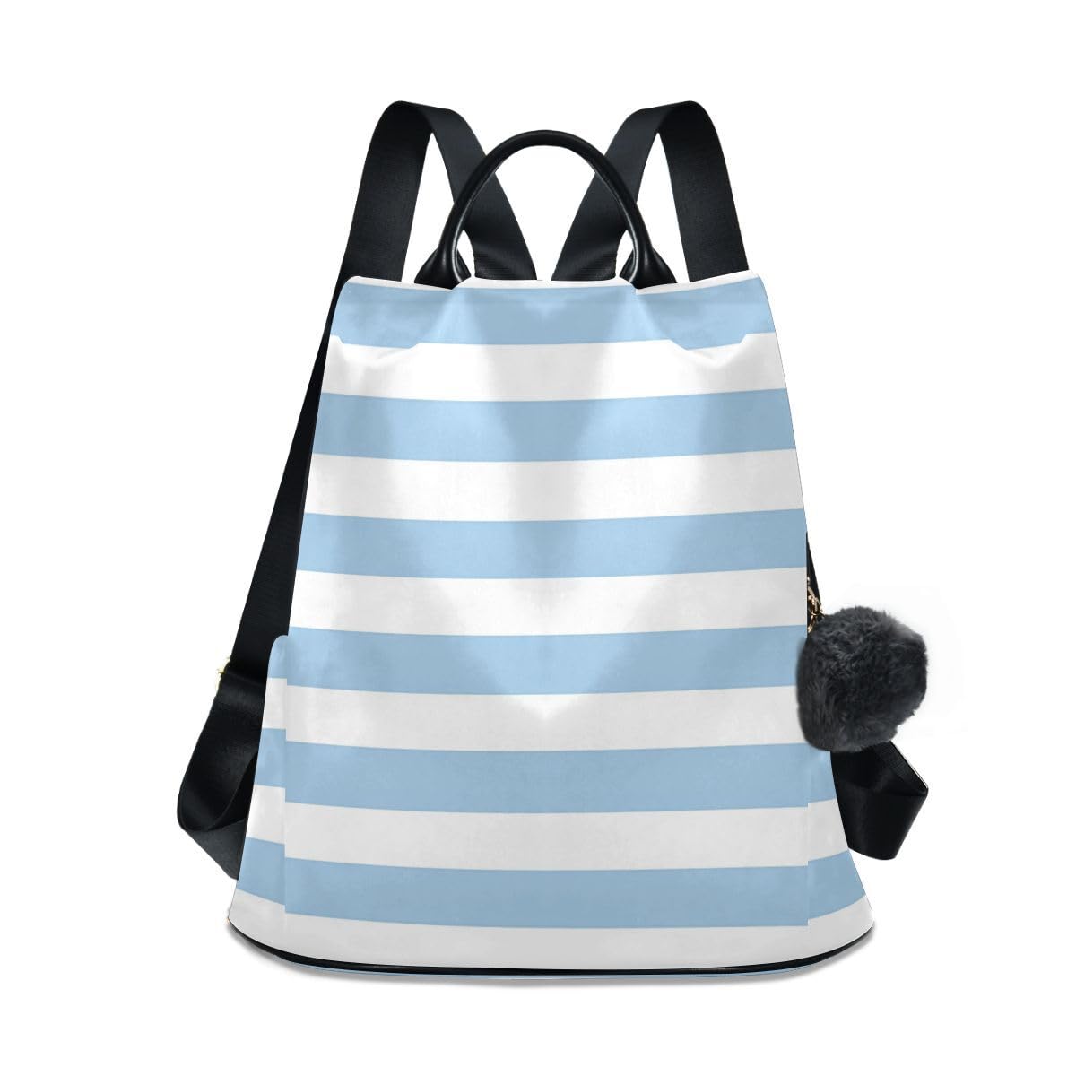 ALAZA Blue White Striped Trips Hiking Camping Rucksack Pack for Women