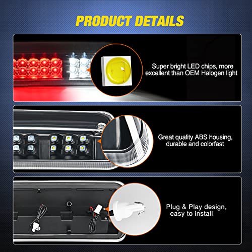 Image of Nilight Third Brake Light for Ford F150 Lobo 2004-2008 Explorer 2007-2010