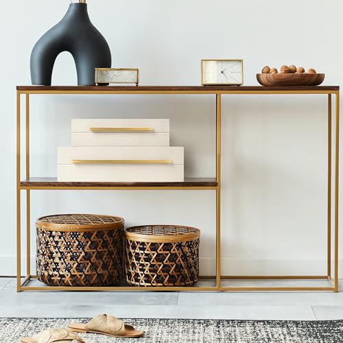 Image of Sagala Set of 2 Beige Shagreen Decorative Boxes With Gold Metal Handles, Faux Leather Jewelry Boxes Modern Storage Boxes Photo Boxes Memory Boxes Home Organizer (Beige-Gold Handle)