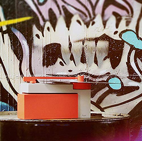 SplitTurntable Multifonction Bluetooth Record Player 3 Vitesse Portable Turntable (Orange 350 * 150 * 230mm) - Les Beatles, Paul McCartney, John Lennon, RIngo Starr, George Harrison SplitTurntable Multifonction Bluetooth Record Player 3 Vitesse Portable Turntable (Orange 350 * 150 * 230mm) – Image 3