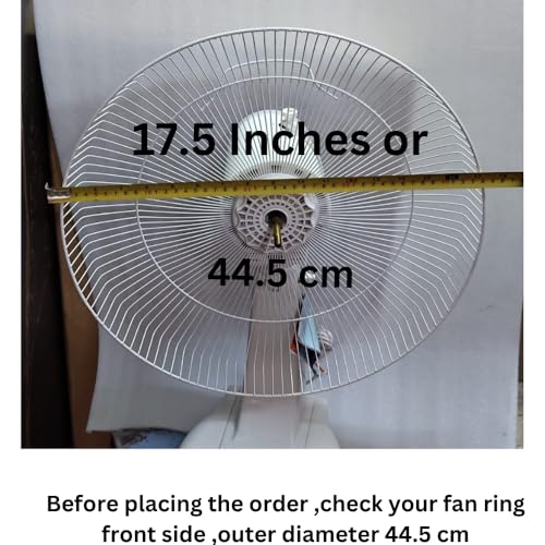 Image of Fan Guard Ring Outer diameter 44.5cm, or 17.5 inch The Ring Suitable for Brand Table Fan,Pedestal Fan, Wall fan (white colour)