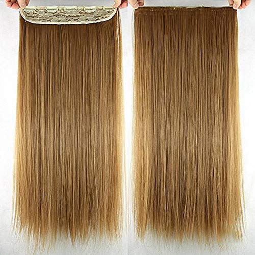 vtms 24 Inch Full Golden Straight Hair Extension For Women-image-49
