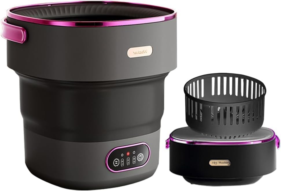 Lavadora portátil de 15 litros, con 3 modos de limpieza, mini lavadora, para ropa pequeña, ropa interior, ropa de bebé, calcetines, lavadora