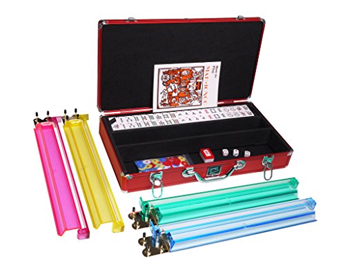 Set White Tiles Mahjong en Estuche Rojo miniatura 2