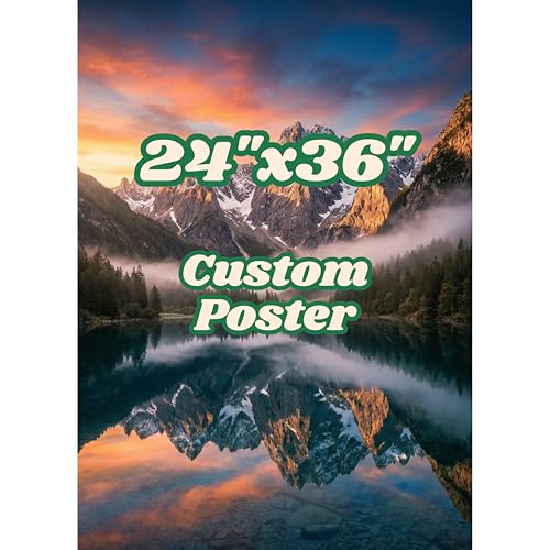 Custom Canvas Prints with Your Photos (24x36 Unframed) - Personalized Poster Wall Art for Living Room Bedroom Decor - Make Your Own Picture to Painting, Unique Customized Gifts for Wedding Birthday