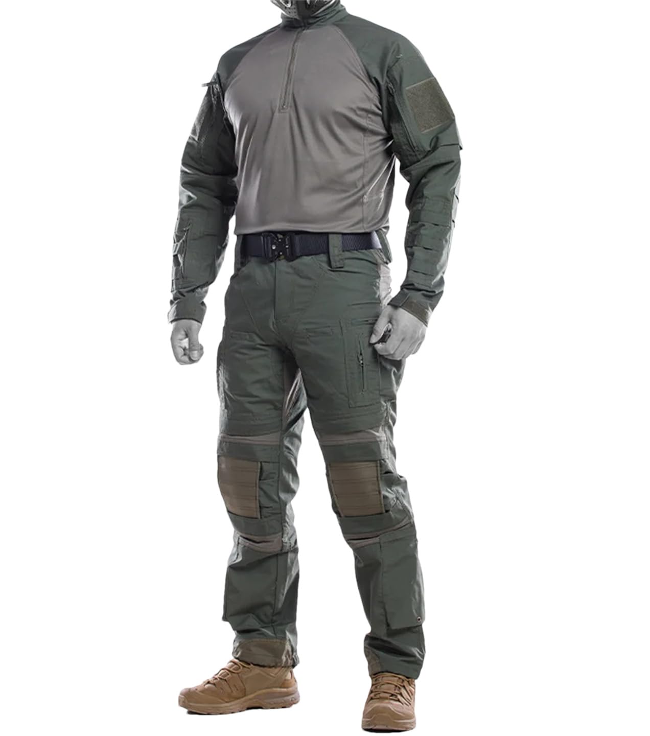 Multicam - Traje táctico de combate, uniforme de camuflaje, equipo de entrenamiento al aire libre, ropa de caza y trabajo
