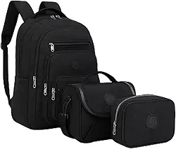Mochila Escolar Infantil Kit Bolsa Grande De Costas Reforçada Com Lancheira Térmica e Estojo Box Impermeável Juvenil Adolescente Passeio Viagem Notebook Menina Menino Unissex