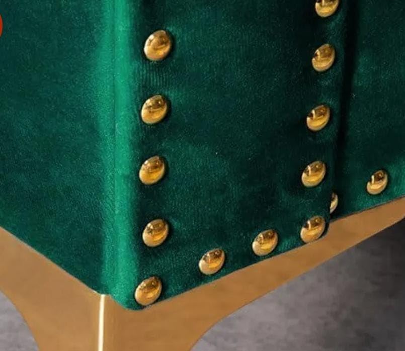 Image of Royale Hand Tufted Five (3+1+1) Seater Elegant Wooden Base Sofa in Wide Extravagant Fabric, Gives Luxurious Look for Home /Living Room /Office /Guest Room /Hotels