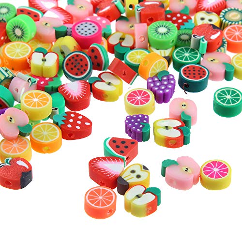 PULABO Obst perlen DIY Armband perlen rund perlen weichen Topf Obst perlen Handwerk zubehör 50 stück bequem und praktisch dauerhaft Cover