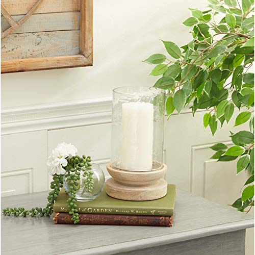 TLLAMP Large Size Hurricane Candle Holder Glass, Glass Cylinder Open Both Ends, Open Ended Hurricane, Glass Lamp Shade Replacement (2
