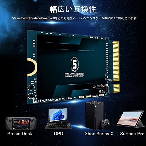 S SHARKSPEED SSD M.2 2230 256GB NVME PCIe Gen 4.0x4 の商品画像 2