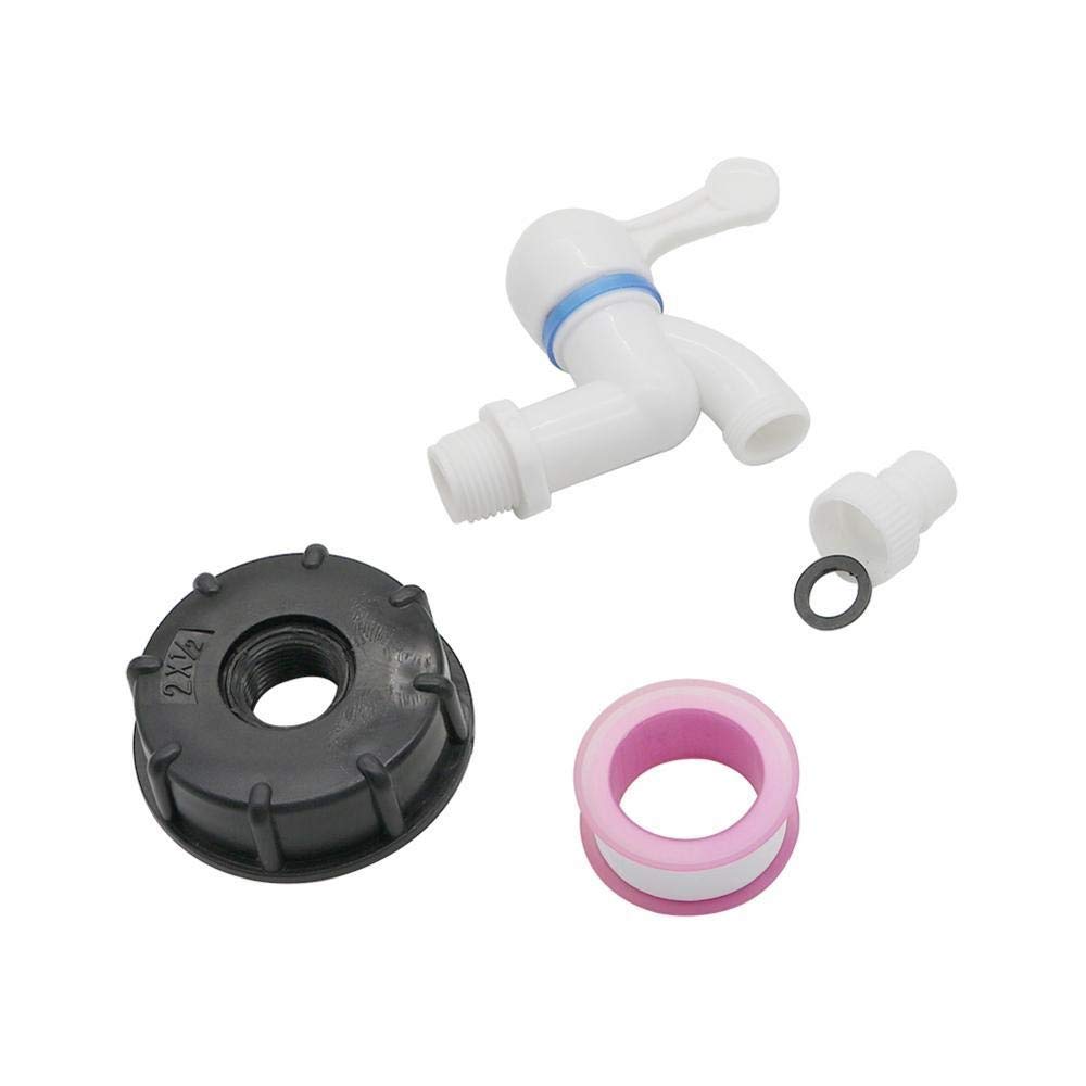 Narzędzia do naprawy rur S60x6 IBC Zbiornik adapter do tworzywa sztucznego 1/2 "Dotknij Złącza zastępcze Wymiana Strona główna Ogród Złącza wodne Opróżnia adapter Kran
