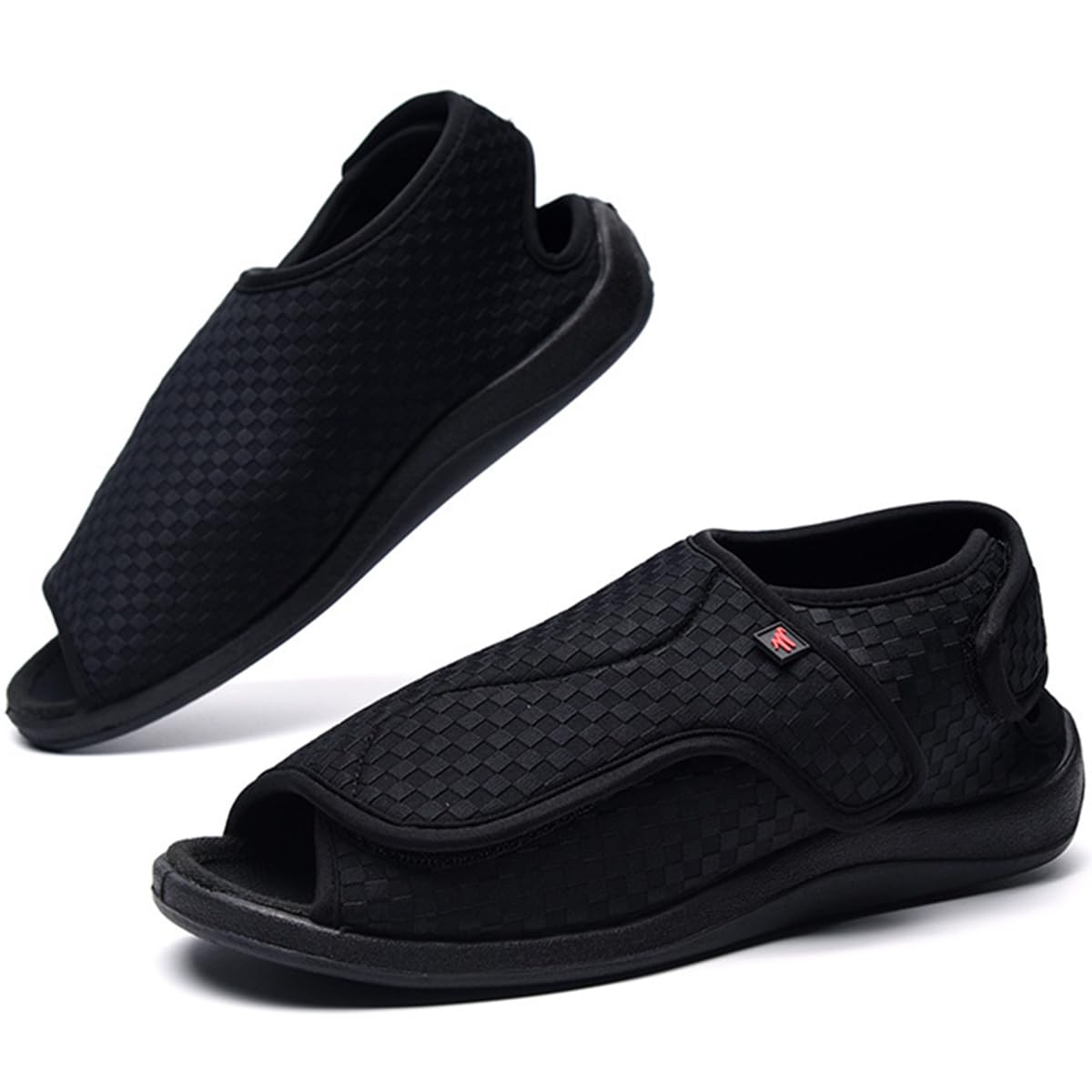 Scarpe Diabetiche Donna Leggero Ortopedica Pantofole Regolabili Scarpe da Riabilitazione da Passeggio Traspirante Extra Larghe