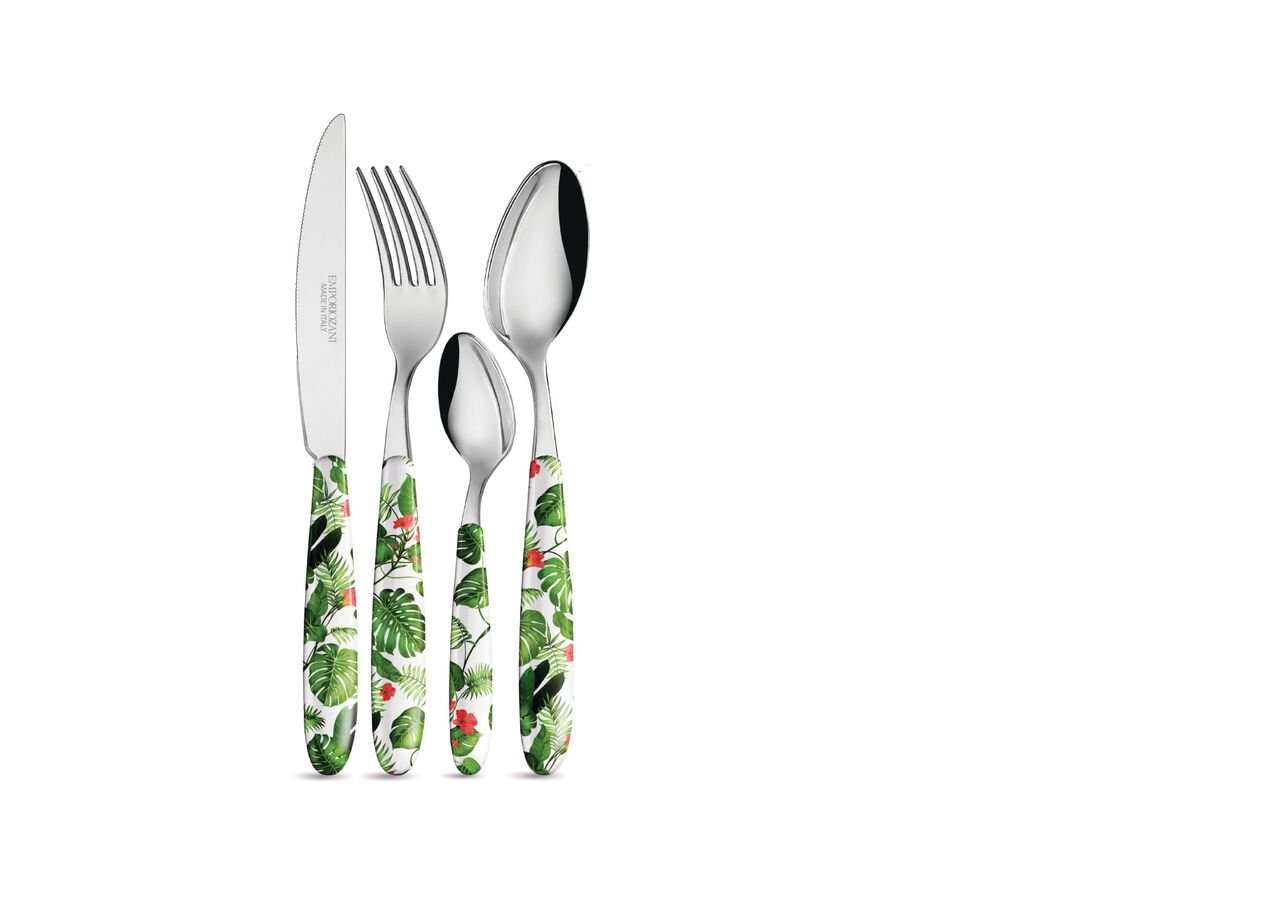 Touch Mel York Servizio Posate tavola 24 pz Acciaio Inox ABS