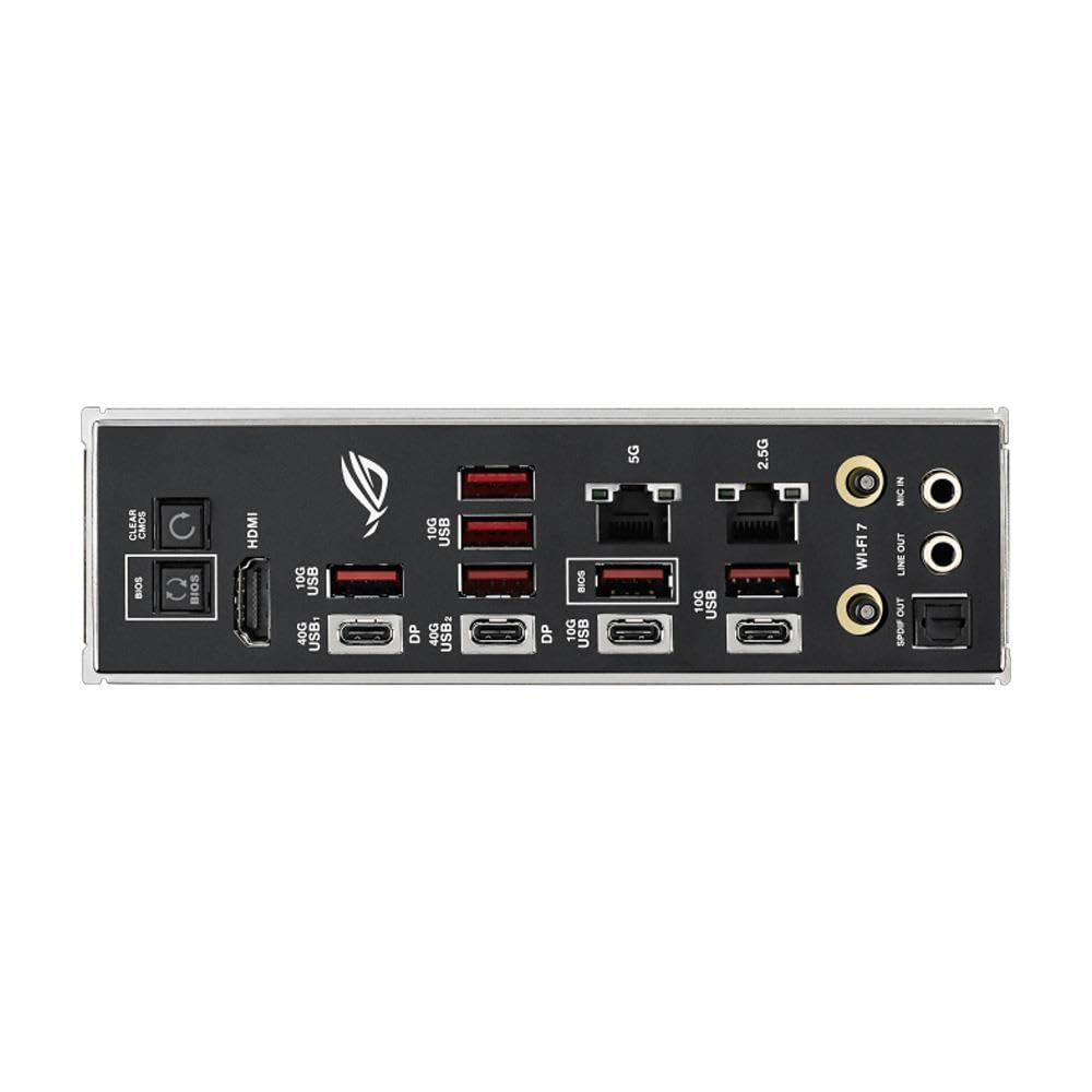 ASUS ROG Crosshair X870E Hero BTF - Placa Base ATX, preparada para PC con IA Avanzada, VRM de 18+2+2 Fases, DDR5, PCIe 5.0, M.2, Wi-Fi 7, USB4, AI Overclocking, Core Flex, PCIe Slot Q-Release Slim
