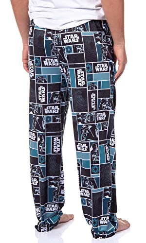 Star Wars Mens' Movie Film Logo Darth Vader Helmet Sleep Pajama Pantss4