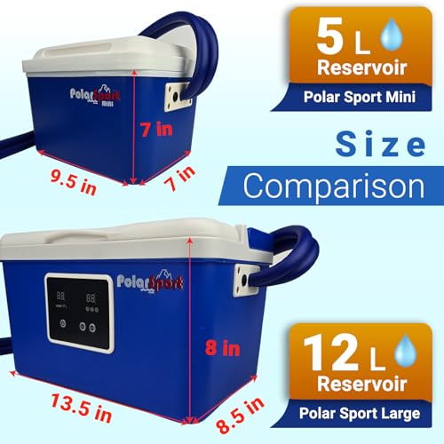 Cold-Therapy-Machine-by-Polar-Sport-Ice-Water-Circulation-System-with-Large-Adjustable-Cold-Pad-for-Pain-in-The-Knee-Shoulder-Ankle-Neck-and-Recovery-After-Surgery-with-Pump-Large Cold Therapy Machine by Polar Sport Ice Water Circulation System with Large Adjustable Cold Pad for Pain in The Knee Shoulder Ankle Neck and Recovery After Surgery with Pump Large
