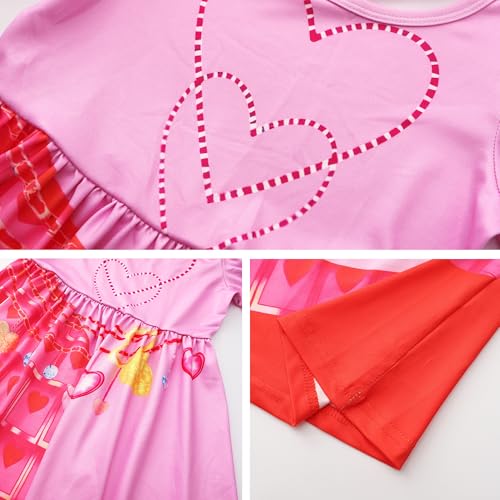 Disfraz rosa princesa para niñas 7 piezas talla 11-12 años miniatura 4
