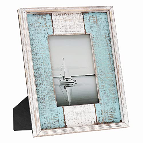 Turquoise & White Picture Frame by Barnyard Designs