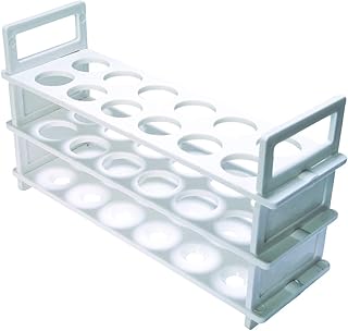 Plastic Test Tube Rack, 3 Tier, 25mm, 36 Place, Karter Scientific (Pack of 2)