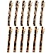 Cobahom 12Pcs Leopard Print Hair Clips Resin Barrettes Tortoise Shell Hair Clip Duckbill Clips for Women Hair Accessories (6 Deep Leopard Print + 6 Light Leopard Print)
