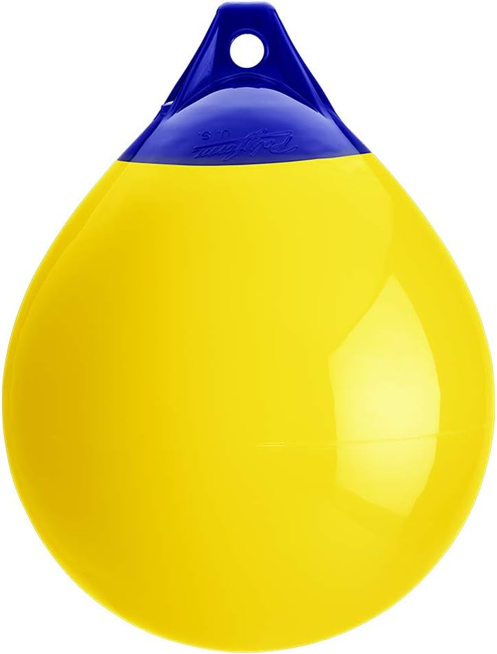 Polyform 89582642 A Series Buoy 17" x 23", Yellow