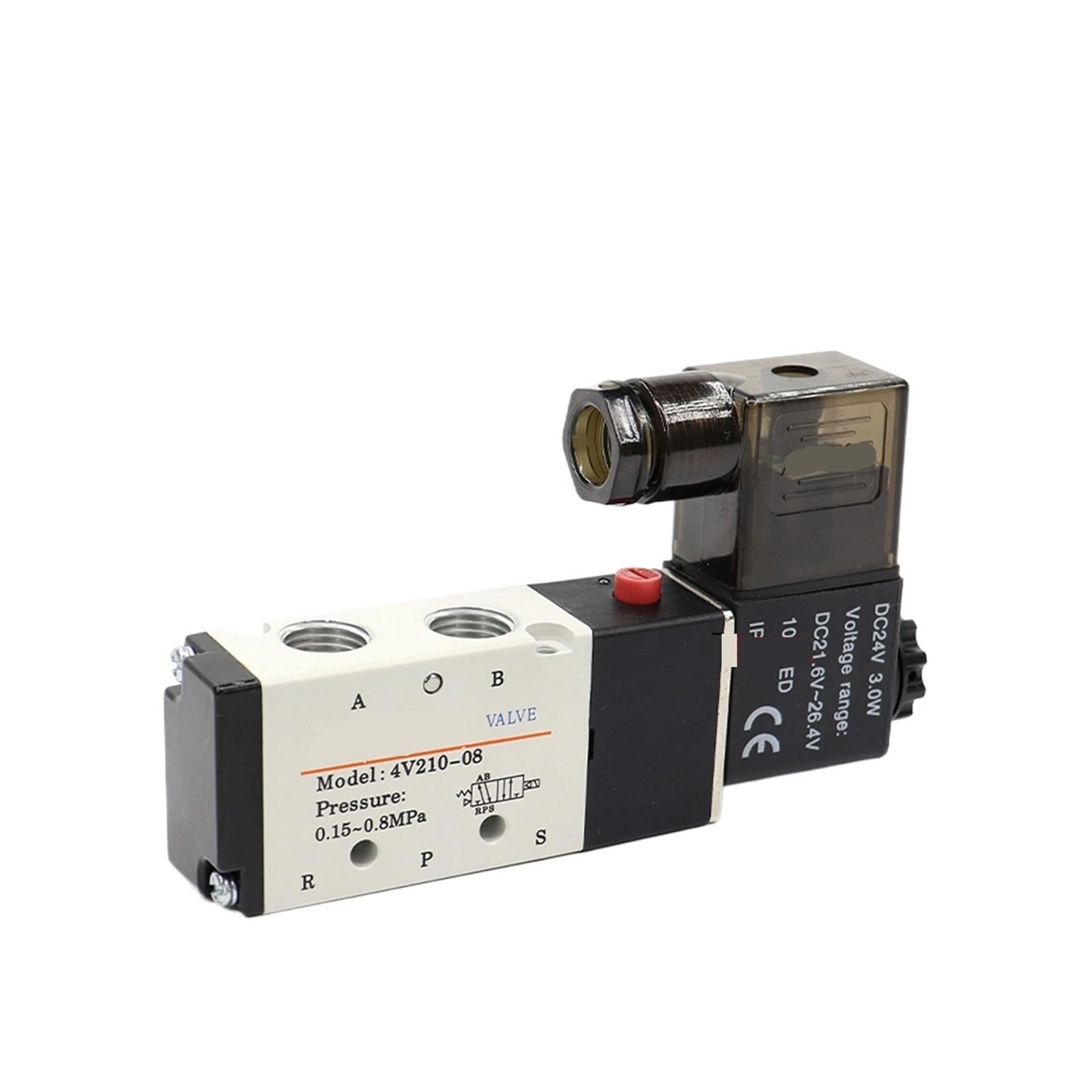 QRUYHBAJU Solenoid Valve 4V210-08 220V 24V Directional Control(Onecolor)