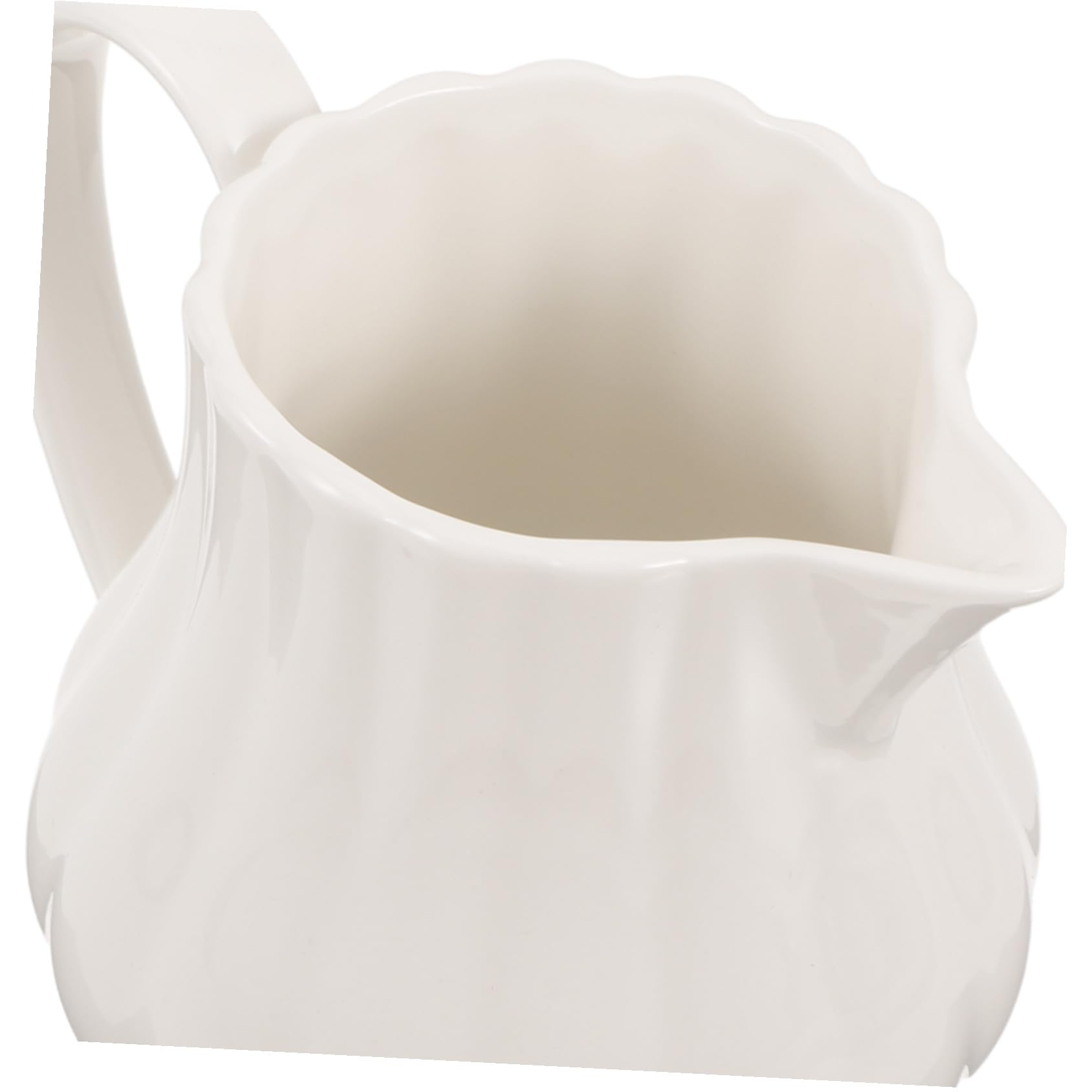 Cabilock Pichet à Lait Porcelaine Crémier Céramique Design Élégant Verseur Spécial pour Café Latte Art Service Lait Sauce