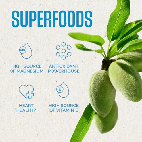Image of AlmondRx | Heart Healthy Skinless Lightly Salted California Almond Snack Packs | Fortified with Vitamin D | Plant Protein | Keto | Vegan | No Sugar Added (6 Ounce (Pack of 1), Mango Masala)