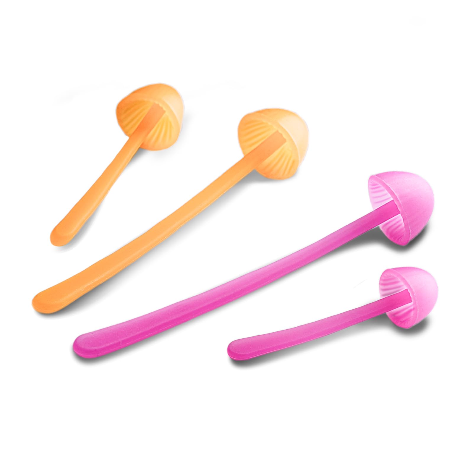 Sprout Mini Mushroom Bookmarks Creative Soft Silicone Plant Bookmark - Gift for Book Lovers, Teachers, Back to School，Set of 8 (2 Colors & 2 Sizes)